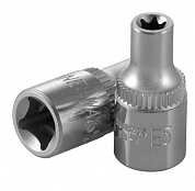 Головка торцевая 1/4"DR внешний TORX E-8 S06H208