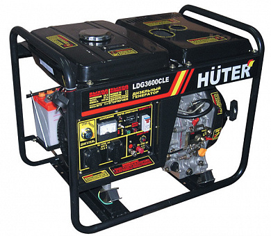 Портативный дизельный генератор HUTER LDG3600CLE 