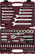 Набор инструмента универсальный 1/4", 1/2"DR, 82 предмета Thovrik UTS0082